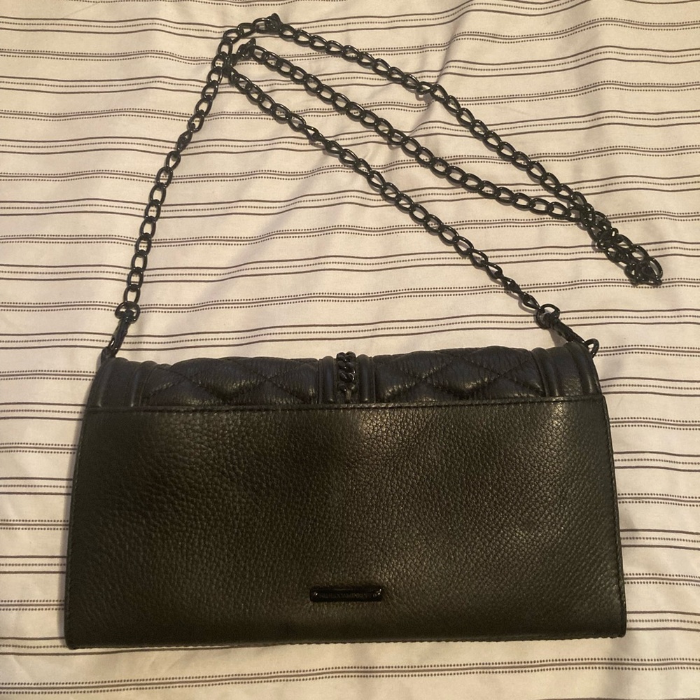 Rebecca Minkoff Black Quilted Love Clutch - Picture 2 of 4